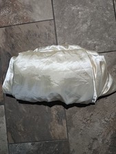 Satin Fitted Sheet Silky Bed Sheet Soft Luxury cream color polyester