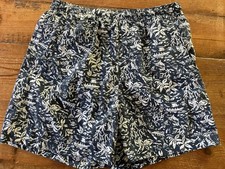 Columbia PFG Swim Trunks Shorts Navy Blue Tropical Print Mens Small 6" Inseam