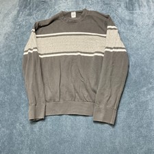 Gap Sweater Mens Large Gray Tight Knit Ribbed...