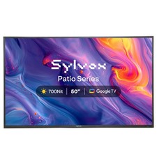 Sylvox 50in Smart Google TV Waterproof IP55 Compatible with Wifi and Bluetooth