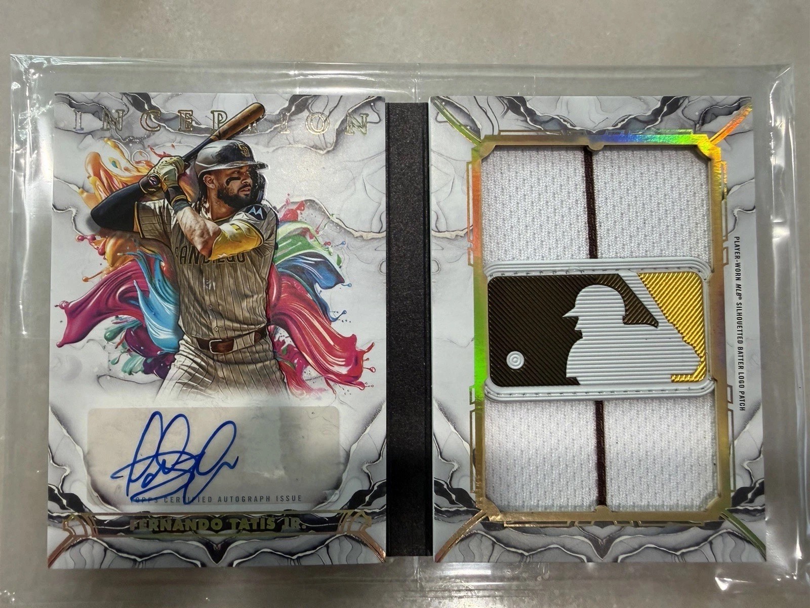 1/1 2025 Topps Inception Fernando Tatis Jr. Logoman Autograph. One of One view 6
