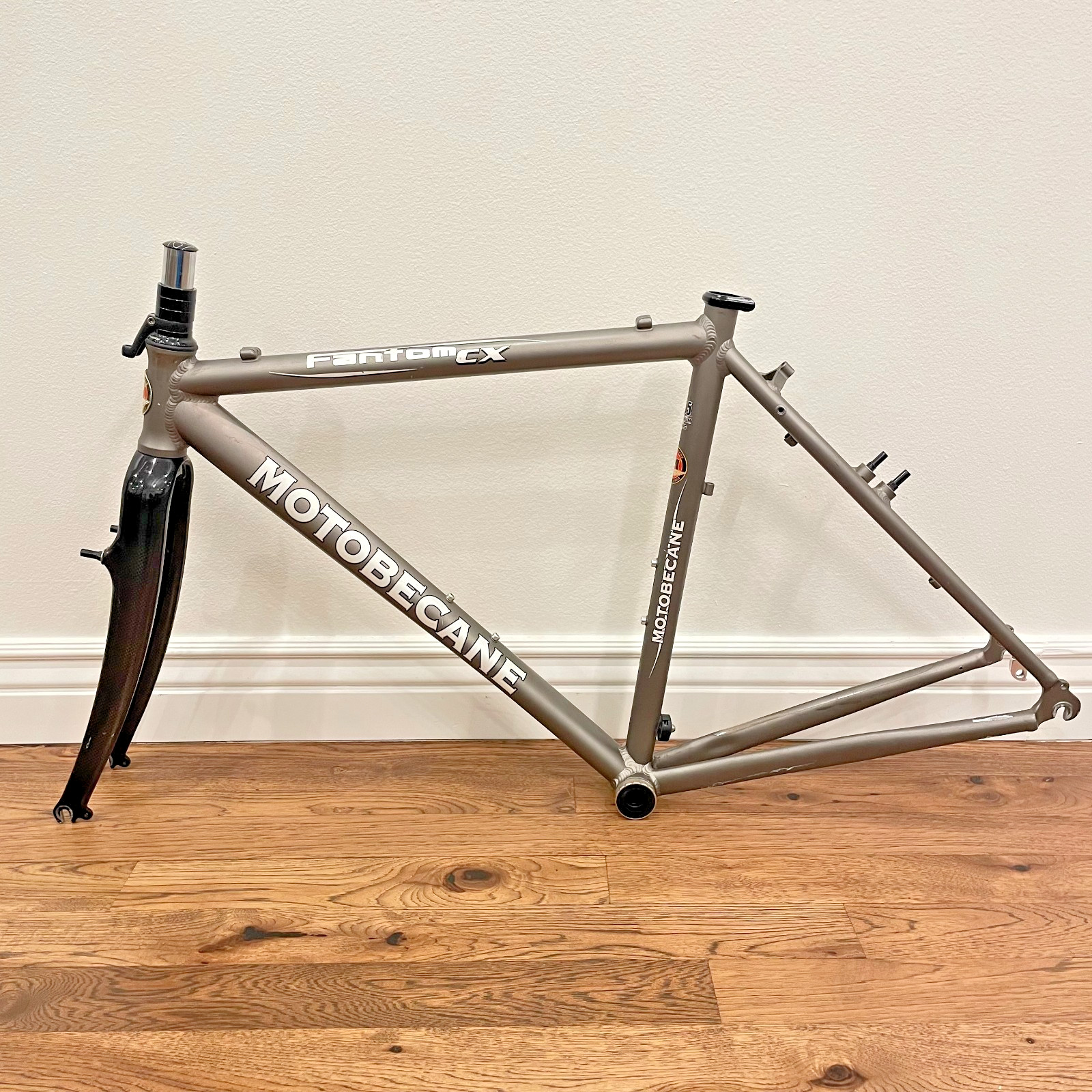 Motobecane Fantom CX Aluminum Carbon Road Bike Frame 52 cm Gray