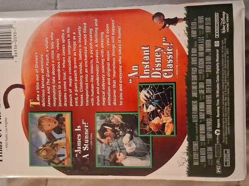James and the Giant Peach VHS Movie Animation Walt Disney Home (1996), Clamshell - Picture 7 of 10
