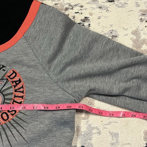 Giacca Spirit Harley Davidson nera e grigia full zip con cappuccio taglia L riflettente - Foto 6 di 13