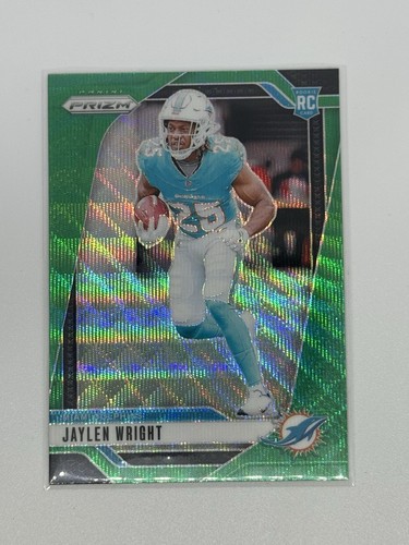 2024 Prizm Jaylen Wright Green Wave RC – Rookie – Miami Dolphins