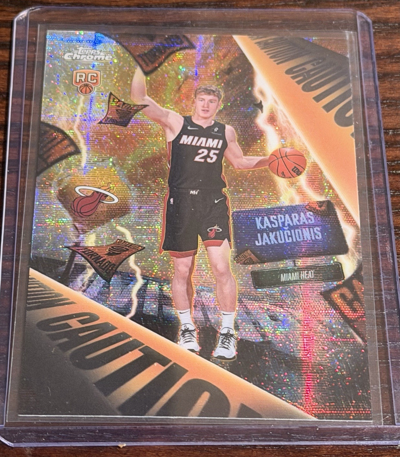 2025-26 Topps Chrome Kasparas Jakucionis Advisory Rookie Case Hit