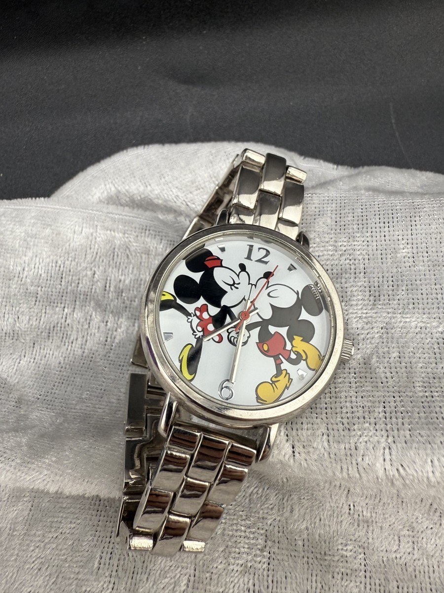 Vintage Accutime Disney Watch Woman Mickey & Minnie Mouse 7  display picture 2