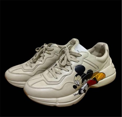 Gucci Disney Mickey Mouse Collab Men's Ryton Sneakers US 9 /Near Mint