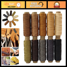 330 Yards 150D Waxed Thread Cord for Leather Craft DIY - 1mm, 10 Colors, 33 Yard