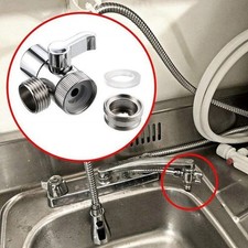Kitchen Switch Faucet Adapter Sink Water Tap Splitter Diverter Valve Shower Toil