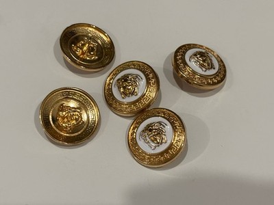 Knöpfe Set 5 Stück Versace Knopf Ø 23 mm Metall Dior Chanel YSL Prada D&G LV Miu