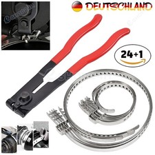 24x Schellen 25-130mm+zange Set F&uuml;r Achsmanschetten Klemmschelle Schlauchklemmen