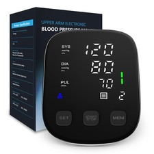 Automatic Blood Pressure Monitor Upper Arm Electronic BP Machine with Pulse Rate