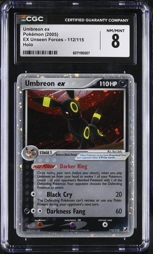CGC 8 UMBREON EX 112 UNSEEN FORCES POKEMON NM/ MINT