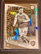 2025-26 Topps Ethan Nwaneri Black and White Raindrop 23/75 Arsenal #21