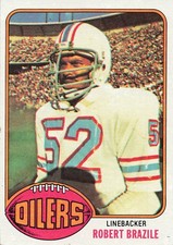**1976 Topps Robert Brazile #424 RC Rookie Houston Oilers HOF Football Card N-MT. rookie card picture