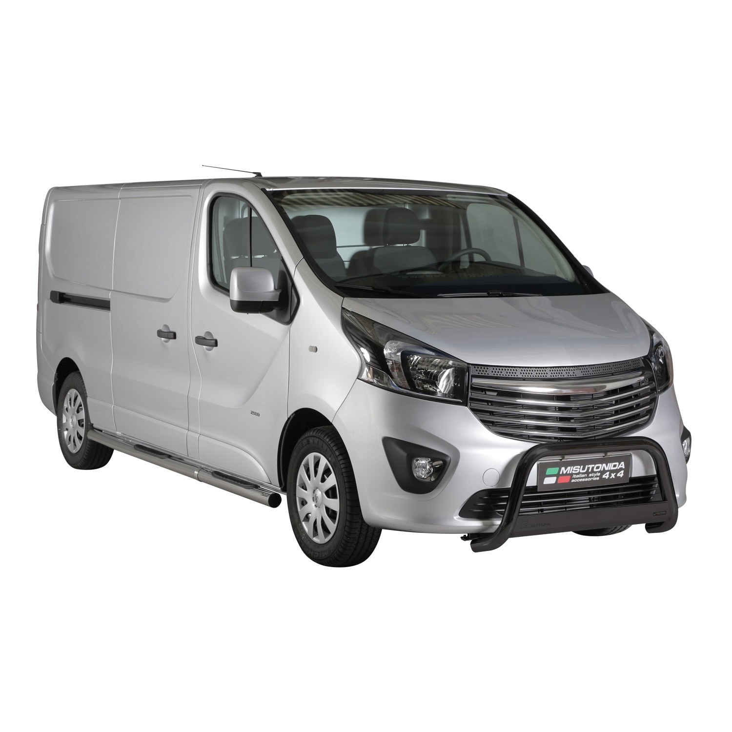 Pare-buffle Opel Vivaro B 2014-2019 en acier noir 63 mm haut de gamme pour bouclier
