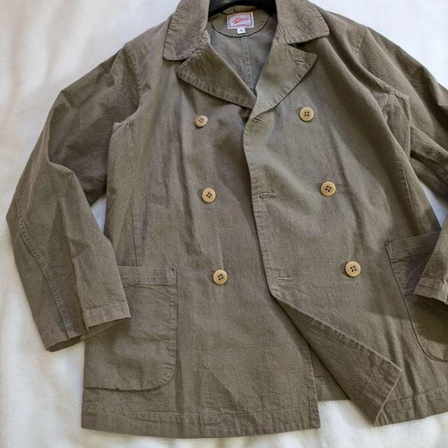 45R / 45rpm Cotton Jacket Collared Double-Breasted Patch Pockets Excellent image 3