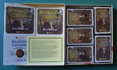 Box mit 5 Musikkassetten : SCHATZKÄSTLEIN DER VOLKSMUSIK (Reader's Digest) -1992