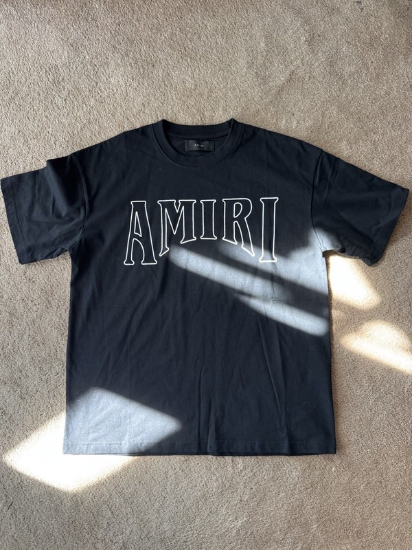 Amiri Men's Short Sleeve T-Shirt Size Large Black