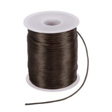 2mm 100m Satin Nylon Cord for Macrame Chinese Knot Brown
