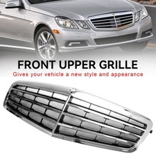 Chrome Front Grill Grille Fit Mercedes-benz E Class W212 E350 E550 2010-2013