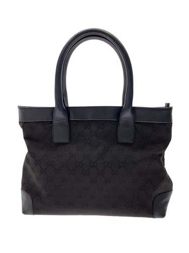 GUCCI Tote Bag Canvas BLK 002 1119 From Japan - Picture 1 of 8