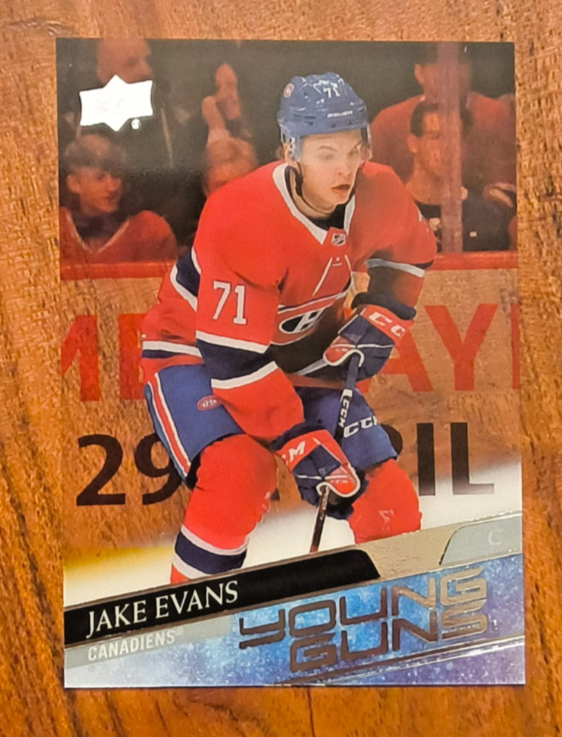 JAKE EVANS YOUNG GUNS CLEAR CUT - 2020-21 UD Series 1 - #247 Montreal Canadiens