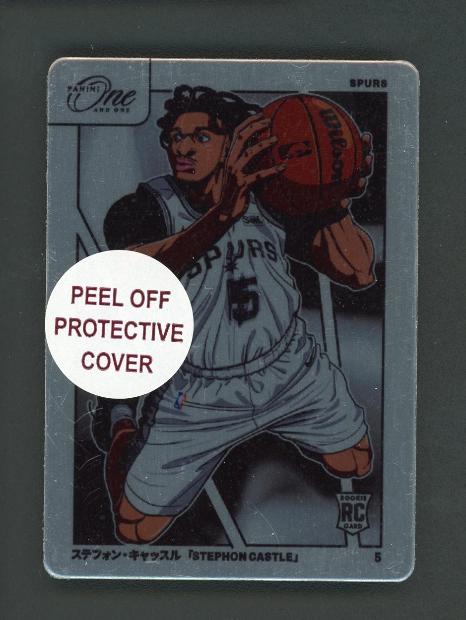2024-25 Panini One And One Metal Manga #15 Stephon Castle Spurs RC Rookie