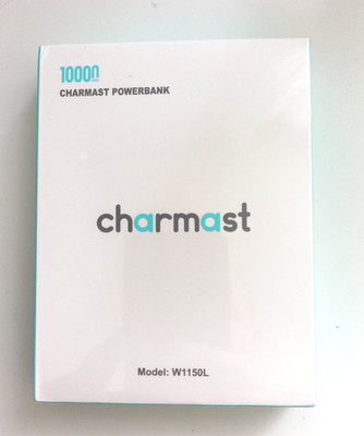 Powerbank Charmast 10000  Model W1150L Schwarz Neu Notstromaggregat Strom Laden