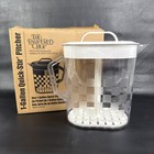 Pampered Chef Quick Stir Pitcher 1 Gallon Clear Checkerboard Design EUC #2275