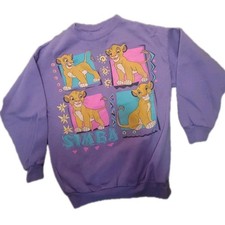 90s Vintage Disney The Lion King Simba Crewneck Sweatshirt Kids Medium/10