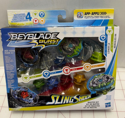 Beyblade Burst Turbo Slingshock Master Set - Luinor L4/Hercules H4 #W1