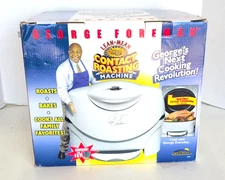 George Foreman Lean Mean Contact Roasting Machine Roaster New Open Box