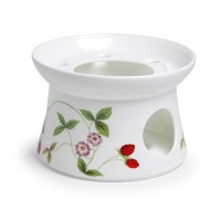 Tealogic Mirella StöVchen - Erdbeeren-Motiv - Fine Bone China Porzellan