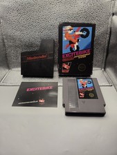 Excitebike NES Nintendo - Box, Game, & Manual  5 Screw 