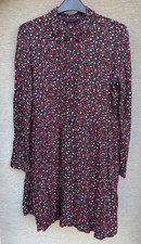 M&S Collection Women's Tiered Ditsy Floral Oversized Shirt Dress Size 8