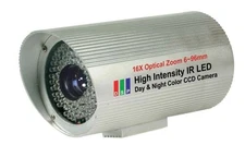 COP-USA CZ16IRRC 1/3" Sony CCD Camera 480TVL 86 IR Leds, 16X Optical Zoom DC 12V