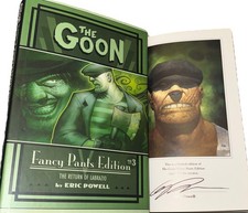 SIGNED THE GOON: FANCY PANTS EDITION, VOL 3 Book Eric Powell 1st ED. HC DJ Comic
