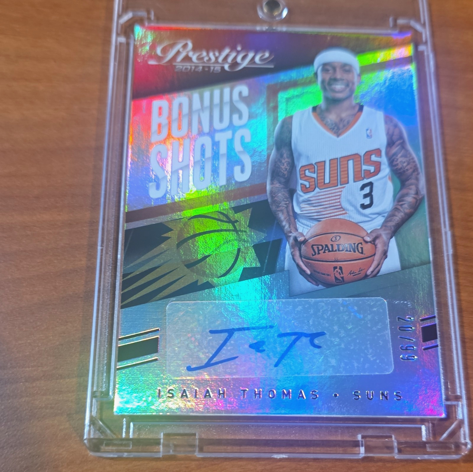 Panini 2014-15 Prestige Bonus Shots Isaiah Thomas Suns #39 Auto 66/25