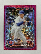 2024 Topps Chrome Magenta Speckle Jordan Wicks Cubs RC Rookie 183/350