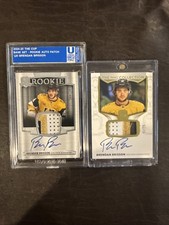 2024-25 UD The Cup Lot Of 2- RPA Brendan Brisson #120 /249 & Patch Auto /25