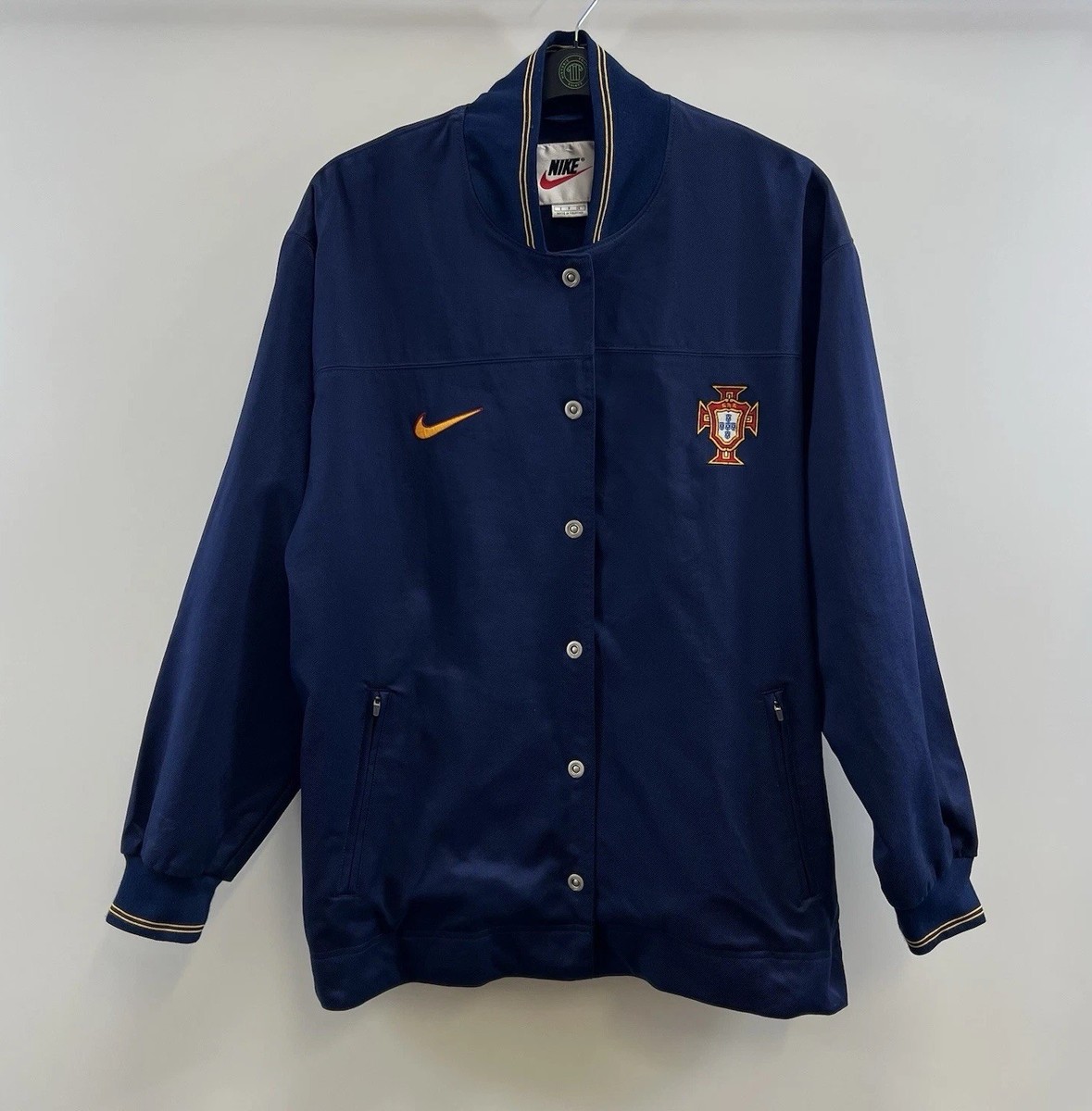 EURO NIKE 変形ポケットジャケット Portugal Player Issue Track Football Jacket 1998/00 Adults Small