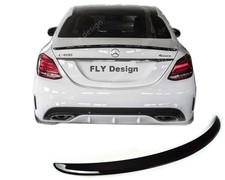 Angebot Heckspoiler f&uuml;r Mercedes C-Klasse W205 Spoilerlippe A-Still Schwarz mit