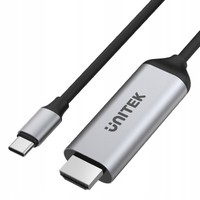 Unitek V1423A USB-C Auf Hdmi Kabel 4K@60Hz 1,8 M Aluminium Space Grey