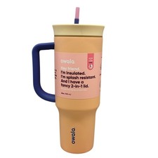 Owala 40oz Tumbler Chin Up Buddercup NEW Insulated Stainless Mug