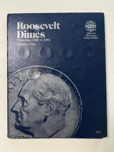 Roosevelt Dimes Collection 1946-1964 Whitman Coin Folder Complete Set