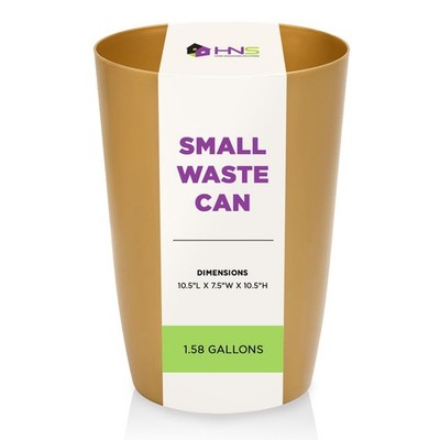 Small Trash Can - 1.58 Gallon Open Top Waste Bin Compact Waste Can Perfect fo...