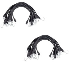 31" EPDM Tarp Bungee Straps w/ Crimped Hooks -100 Pack