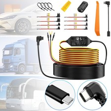 Universal Dash Cam Hardwire Kit Type C Hard Wire Cable Fuse 12-24V for Car DVR